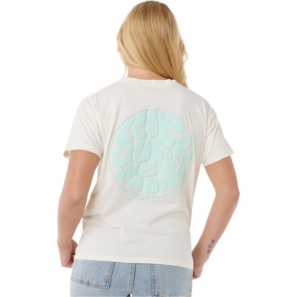 2025 Rip Curl Womens Icons Of Surf Relaxed Tee 0EGWTE - Shell